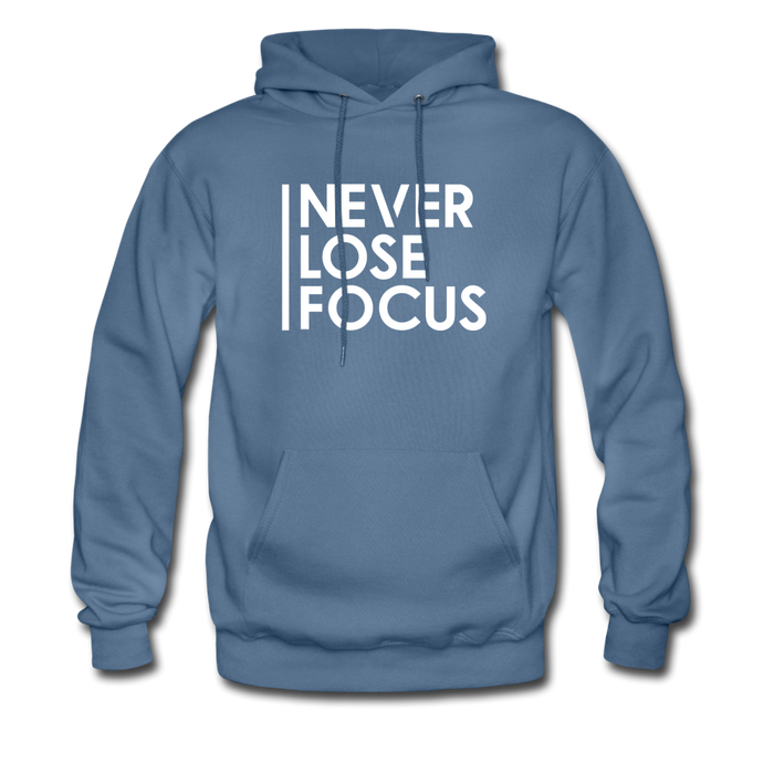 Never Lose Focus Hoodie - denim blue