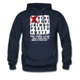 Don't Worry If Plan A Fails There Are 25 More Letters Left Hoodie - navy