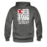 Don't Worry If Plan A Fails There Are 25 More Letters Left Hoodie - charcoal gray