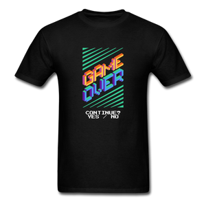 Game Over Pixel Art Men's Funny T-Shirt - black