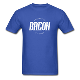Powered By Bacon & Coffee Men's Funny T-Shirt - royal blue