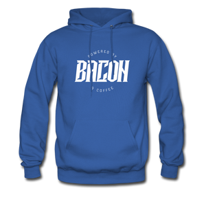 Powered By Bacon & Coffee Hoodie - royal blue