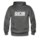 Powered By Bacon & Coffee Hoodie - charcoal gray