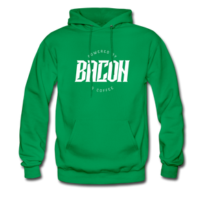 Powered By Bacon & Coffee Hoodie - kelly green
