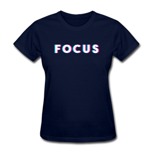 Focus Women's Motivational T-Shirt - navy