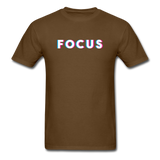 Focus Men's Motivational T-Shirt - brown
