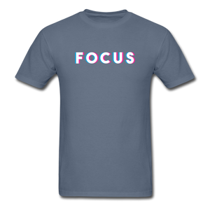 Focus Men's Motivational T-Shirt - denim