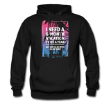 I Need A 6-Month Vacation Twice A Year Hoodie - black