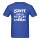 I Thought I Wanted A Career Men's Funny T-Shirt - royal blue