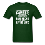 I Thought I Wanted A Career Men's Funny T-Shirt - forest green