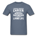 I Thought I Wanted A Career Men's Funny T-Shirt - denim