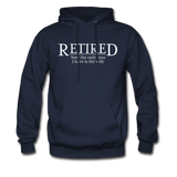 Retired Now The Only Boss I Have Is The Wife Hoodie - navy