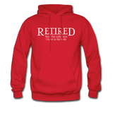 Retired Now The Only Boss I Have Is The Wife Hoodie - red