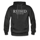 Retired Now The Only Boss I Have Is The Wife Hoodie - charcoal gray