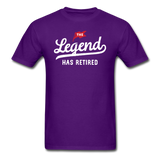 The Legend Has Retired Men's Funny T-Shirt - purple