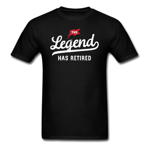 The Legend Has Retired Men's Funny T-Shirt - black