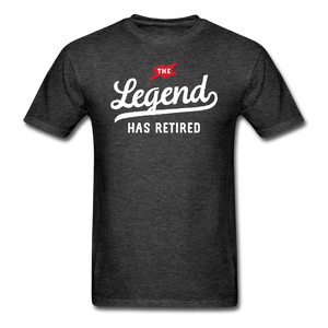 The Legend Has Retired Men's Funny T-Shirt - heather black