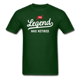 The Legend Has Retired Men's Funny T-Shirt - forest green
