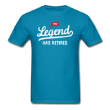 The Legend Has Retired Men's Funny T-Shirt - turquoise